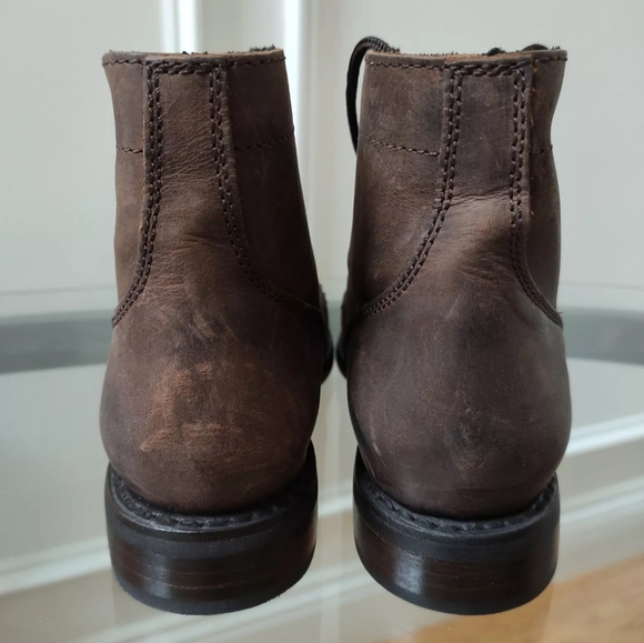 Thursday Boot Company Women 8 Captain Suede Leather Ankle Boots Lace Up - Picture 7 of 12